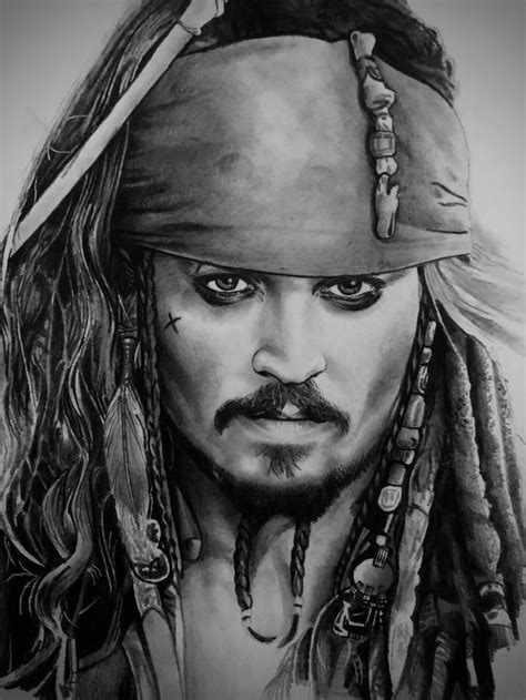 Captain Jack Sparrow (Pencil Sketch) : drawing