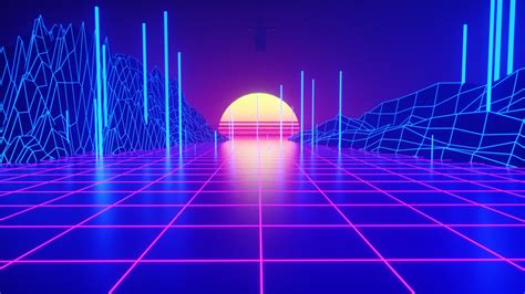 2048x1152 Retrowave Tron Grid Wallpaper,2048x1152 Resolution HD 4k Wallpapers,Images,Backgrounds ...