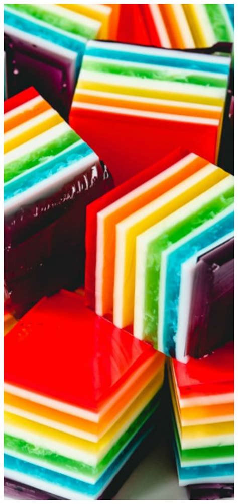 Layered Rainbow Jello ~ This finger jello a total crowd-pleaser and it ...