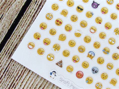 Tiny Emoji Stickers - Craft Penguin Planner