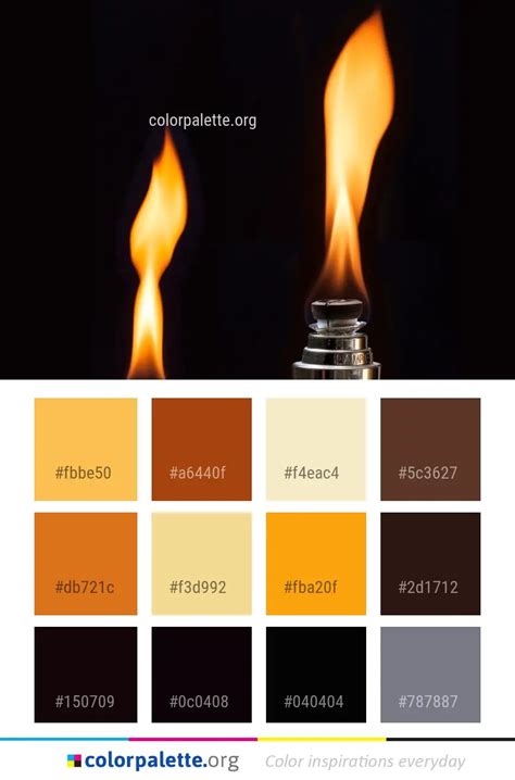 Heat Flame Lighting Color Palette | colorpalette.org