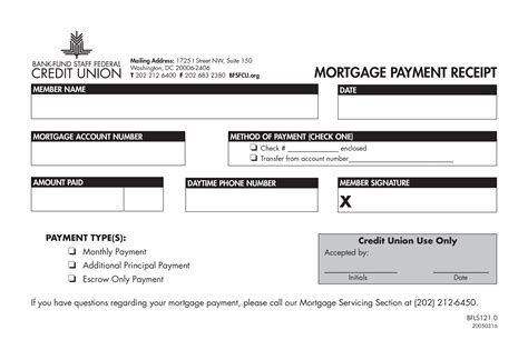 Mortgage Payment Receipt Gratis