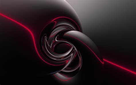 Download Colors Psychedelic Trippy Black Red Abstract Fractal HD Wallpaper