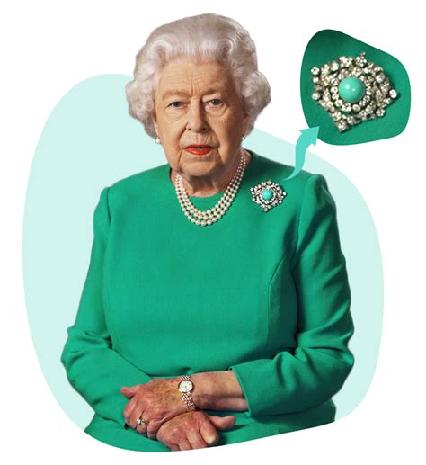 The Symbolic Significance of the Queen’s Turquoise Brooch From Her Televised Address | Brooch ...