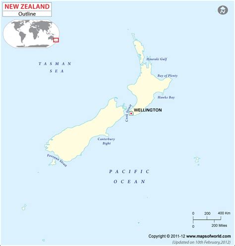 New Zealand Physical Map