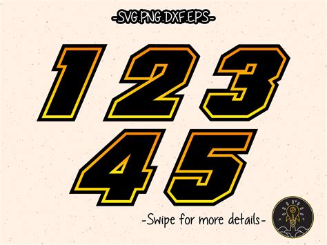 Motocross Supercross Racing Nascar Numbers Letters Font | Etsy