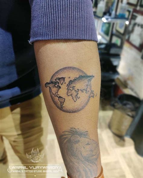 101 Amazing World Map Tattoo Designs You Need To See! | World map tattoos, Map tattoos, Tattoos