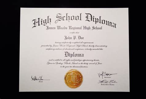 Superior Fake High School Diploma. | Graduation certificate template ...