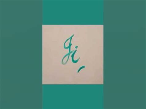 "I" ONE STROKE LETTERS ENGLISH CALLIGRAPHY #calligraphy #cursive #english #allmyfellas #green ...