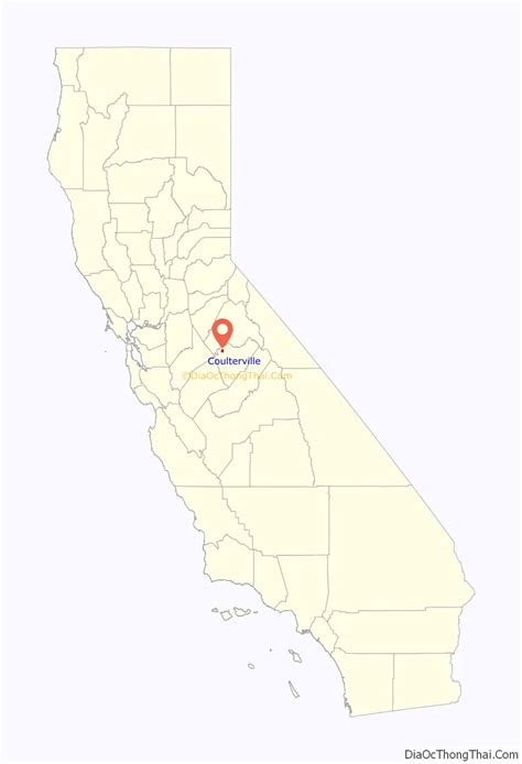 Map of Coulterville CDP, California