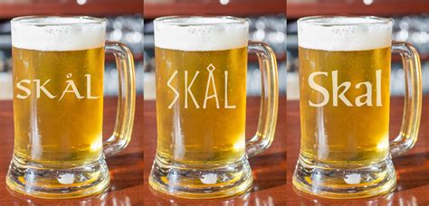 Skal Norse Toast Beer Glass Norwegian Gift Glass multiple - Etsy