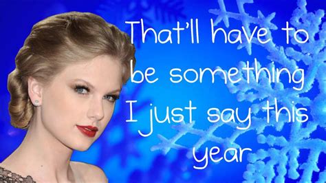 Taylor Swift- Christmases When You Were Mine (Lyrics) - YouTube
