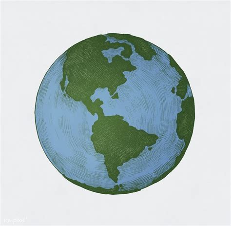 Hand-drawn globe illustration | free image by rawpixel.com | How to ...