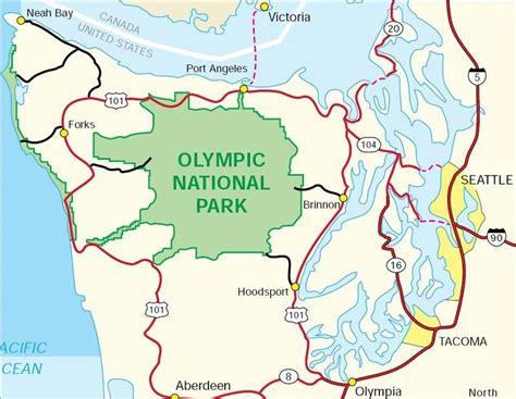 Olympic National Forest Map - Virgin Islands Map