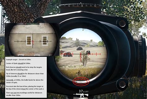 4x Scope (acog) Reticle & Ranging Functionality : r/PUBATTLEGROUNDS