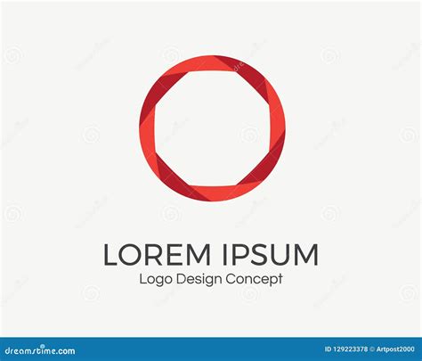 Abstract Circular Dynamic Logo. Round Shape Icon Design Stock Vector ...