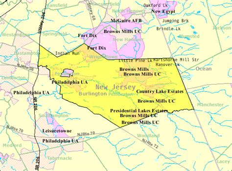 Image: Census Bureau map of Pemberton Township, New Jersey