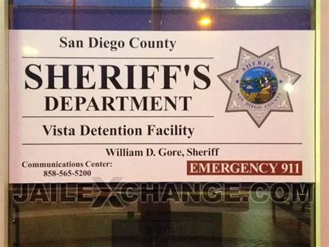 San Diego County Jail - Vista Detention Facility CA | Booking, Visiting ...