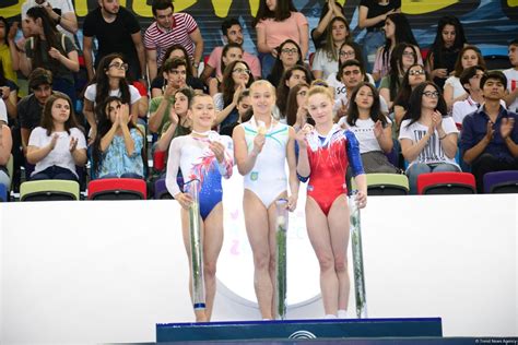 Winners of Youth Olympic Games Qualifying Competition in Artistic Gymnastics awarded in Baku ...