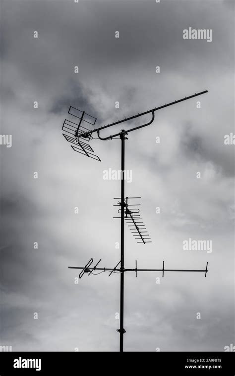 Old TV antenna Stock Photo - Alamy