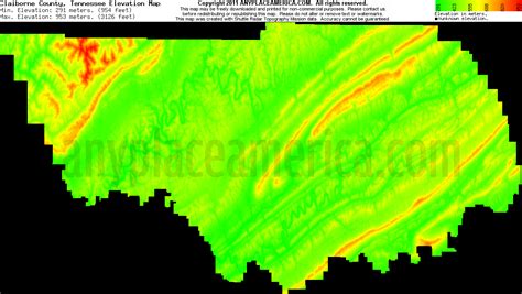 Free Claiborne County, Tennessee Topo Maps & Elevations