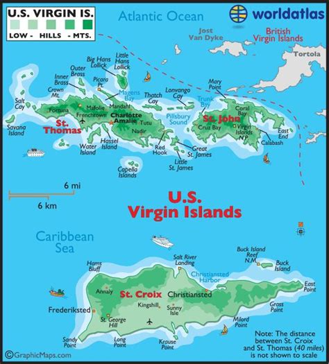 US Virgin Islands Maps & Facts | Virgin islands vacation, Caribbean ...