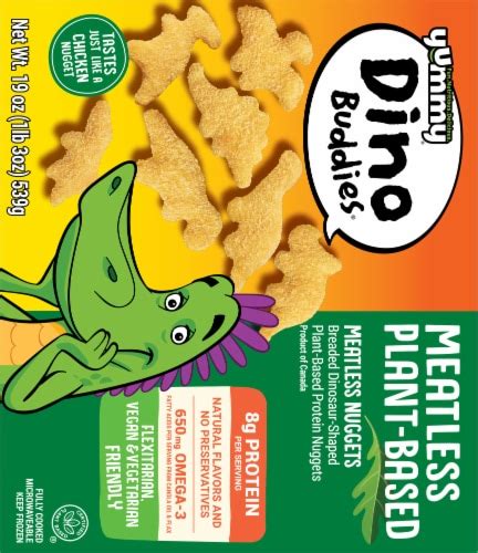 Yummy® Meatless Plant-Based Dino Buddies® Dinosaur-Shaped Vegan Nuggets ...