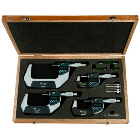 293-961-30 Mitutoyo MDC 4 Piece Electronic Micrometer Set with SPC ...