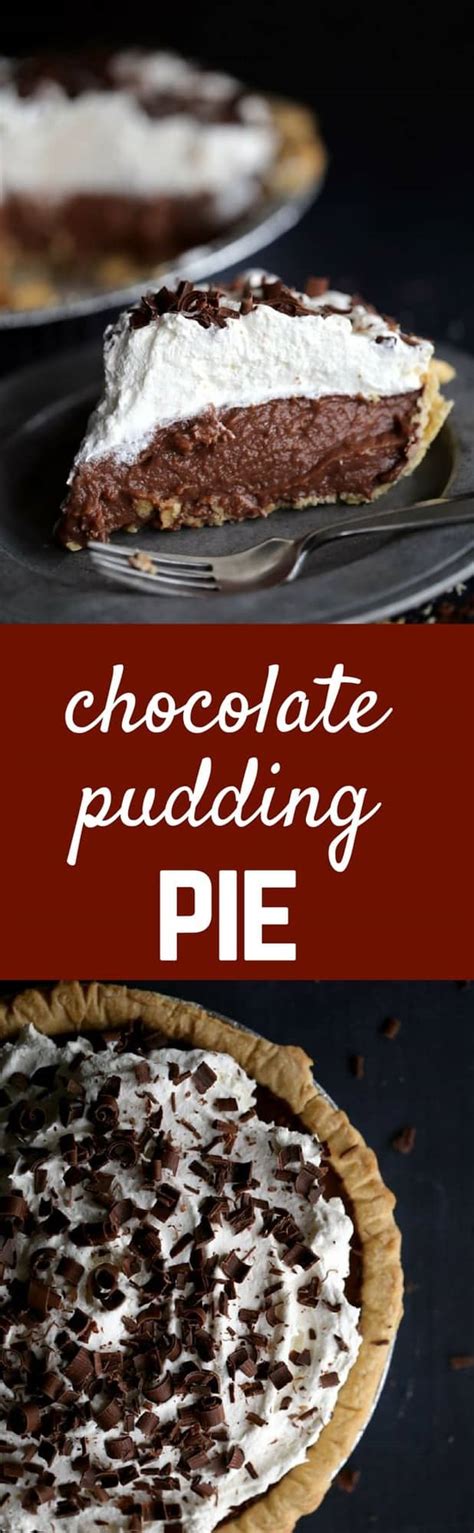 Chocolate Pudding Pie Recipe - HOMEMADE! - Rachel Cooks®