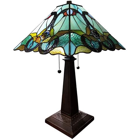 Tiffany Style 2 Light Floral Table Lamp - 23" Tall - Walmart.com