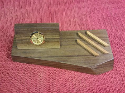 Hand Crafted Desk Clock by Timely Wood Designs | CustomMade.com