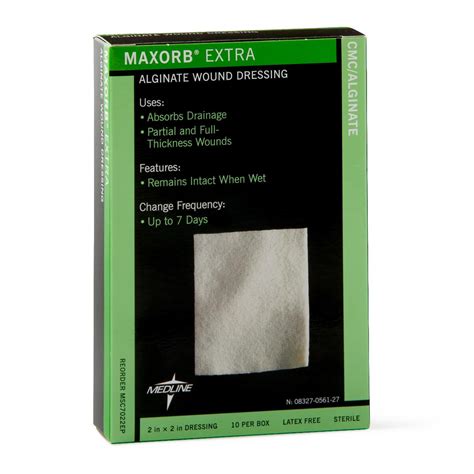 Maxorb Extra Calcium Alginate Wound Dressing 5cm X 5cm « Medical Mart