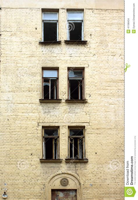 Abandoned Uninhabited House before Renovation Vertical View Stock Photo - Image of facade ...