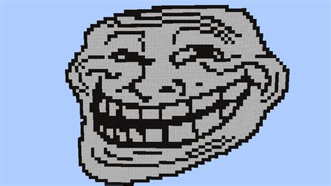 Troll Face Pixel Art | BlageusFree