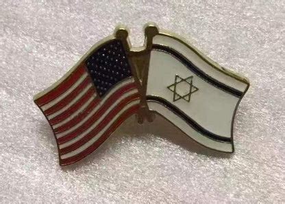 USA Israel Friendship Flag Lapel Pin – PinsByTheDozen