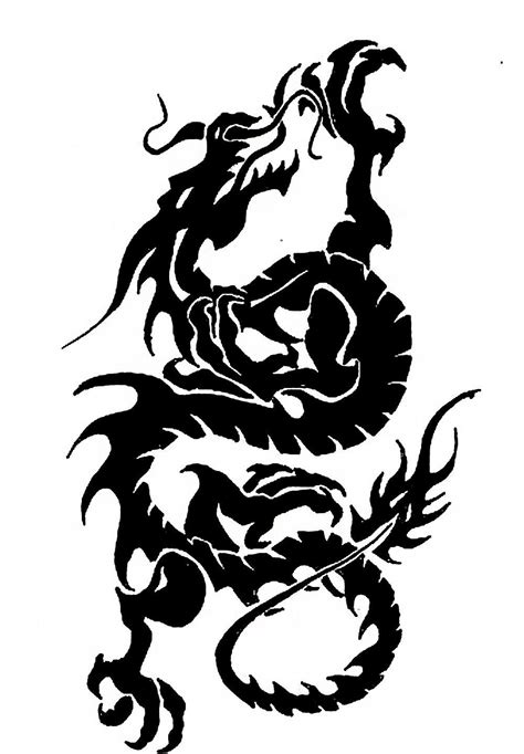 Koriel Kruer - Black Dragon Tattoo Designs