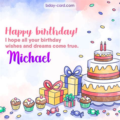 Birthday images for Michael 💐 — Free happy bday pictures and photos | BDay-card.com