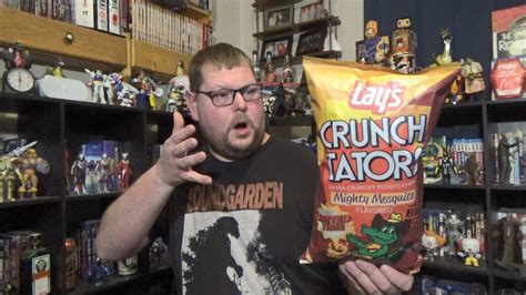 Tank tries Lays Crunch Tators Extra Crunchy Potato Chips Mighty Mesquite BBQ Flavored - YouTube