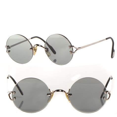 CARTIER Rimless Round Sunglasses 92565