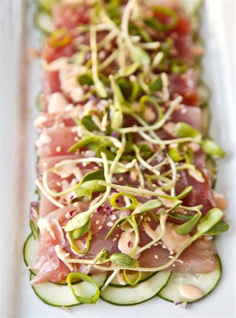 UrbanCookery - Tuna Sashimi with Ponzu Sauce