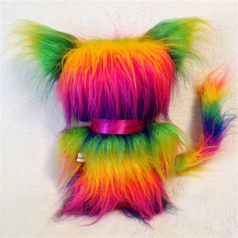 Rainbow Love Kitten Plush Cat Toy OOAK Doll Kawaii Plush Ugly - Etsy