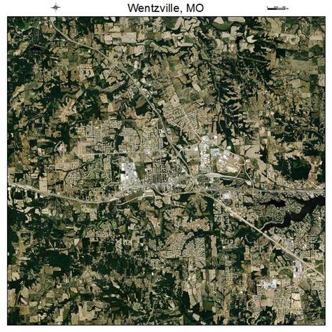 Aerial Photography Map of Wentzville, MO Missouri