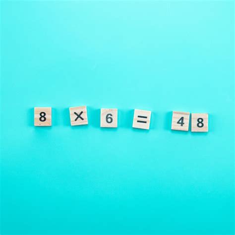 Premium Photo | Closeup of multiplication table.