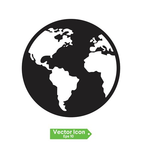 Planet map globe icons. Vector earth symbols, world globus pictograms ...