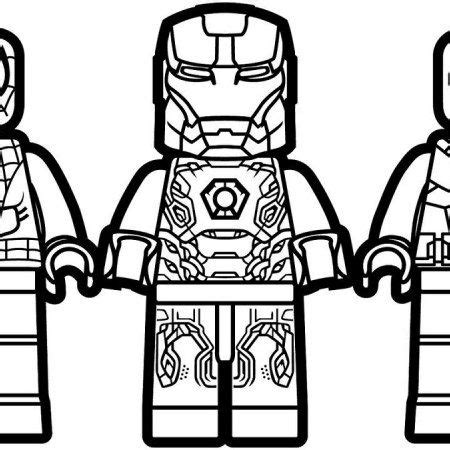 Lego Iron Man Coloring Pages