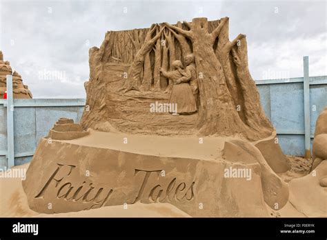 Sand Sculptures at Weston-Super-Mare Stock Photo - Alamy