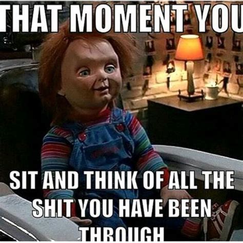 Pin by Raider Chucky on Chucky | Funny horror, Funny halloween jokes, Horror movies funny