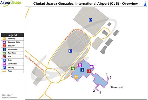 Ciudad Juárez - Abraham González International (CJS) Airport Terminal ...