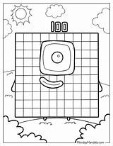 100 Coloring Page sketch template