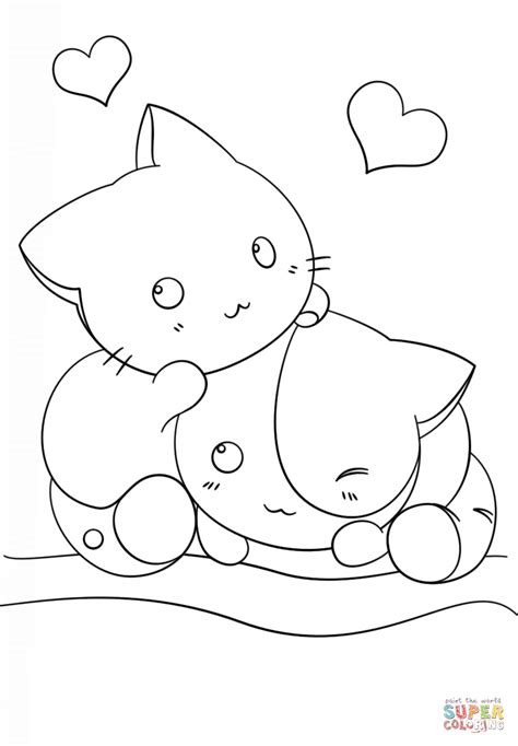 Coloring Pages Of Cute Kawaii Animals - Coloring Home